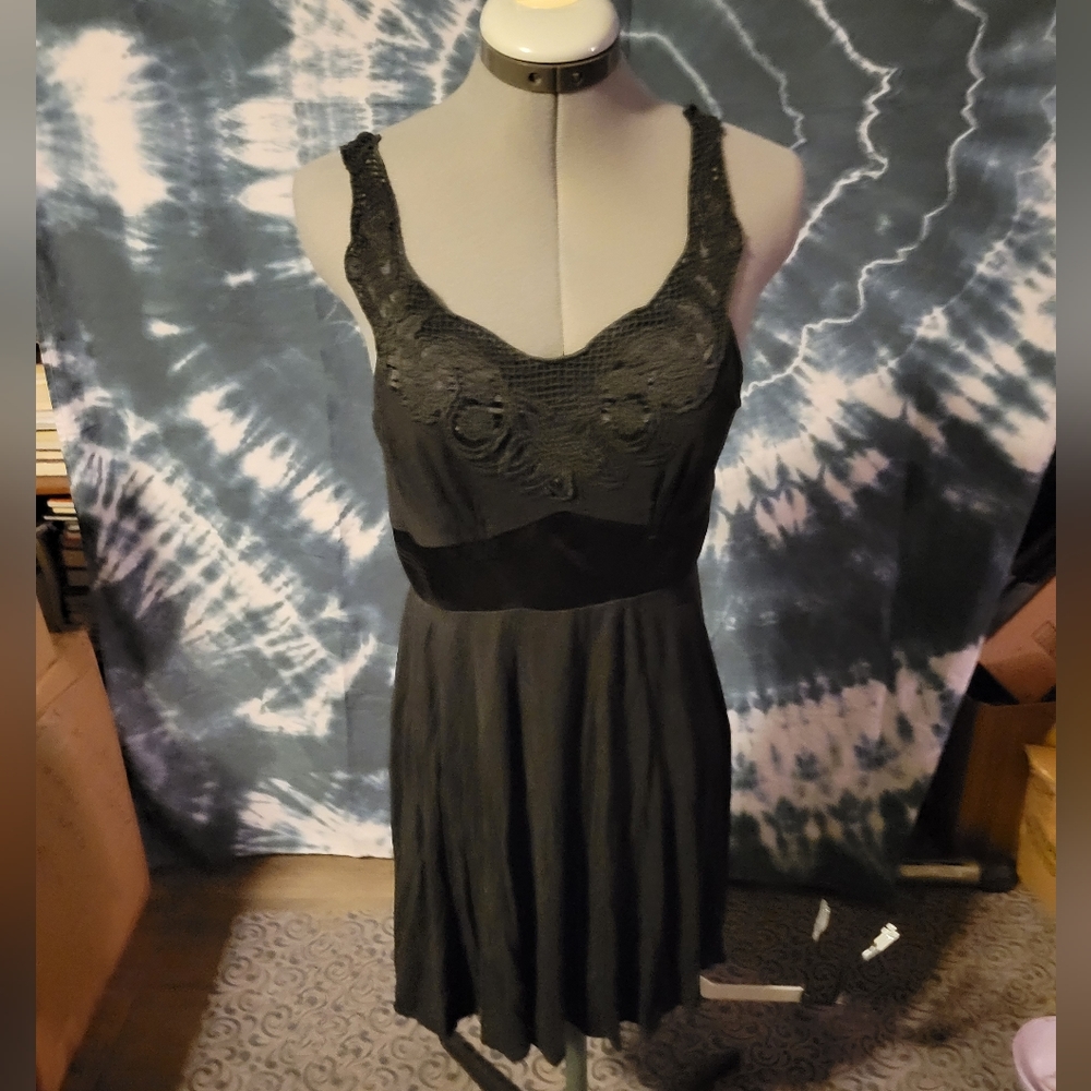 Women's black spaghetti strap dress size medium